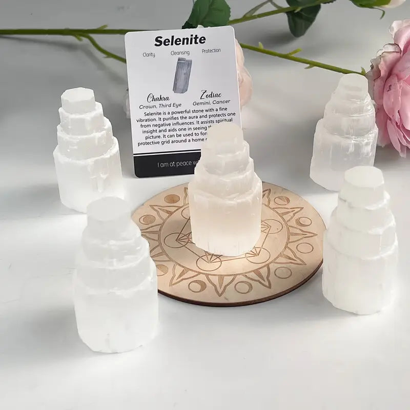 Mini coffret de Purification : 5 Palo Santo & 1 Sélénite