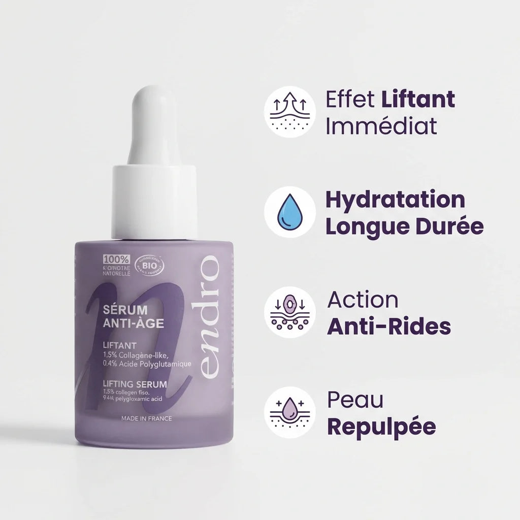 Sérum anti-âge collagène Endro 30mL avec effet liftant et hydratation longue durée