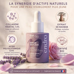 Sérum anti-âge collagène liftant Endro 30 mL avec ingrédients actifs et certifications bio
