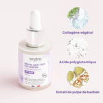 Les ingrédients du sérum anti-âge au collagène liftant de 30 ml de la marque Endro
