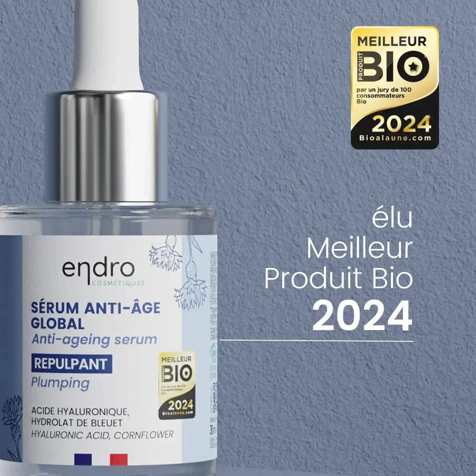 Un sérum anti-âge global repulpant de la marque Endro élu meilleur produit bIo 2024