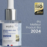 Le sérum anti-âge repulpant à l'acide hyaluronique de 30 ml de la marque Endro élu meilleur produit bio de l'année 2024