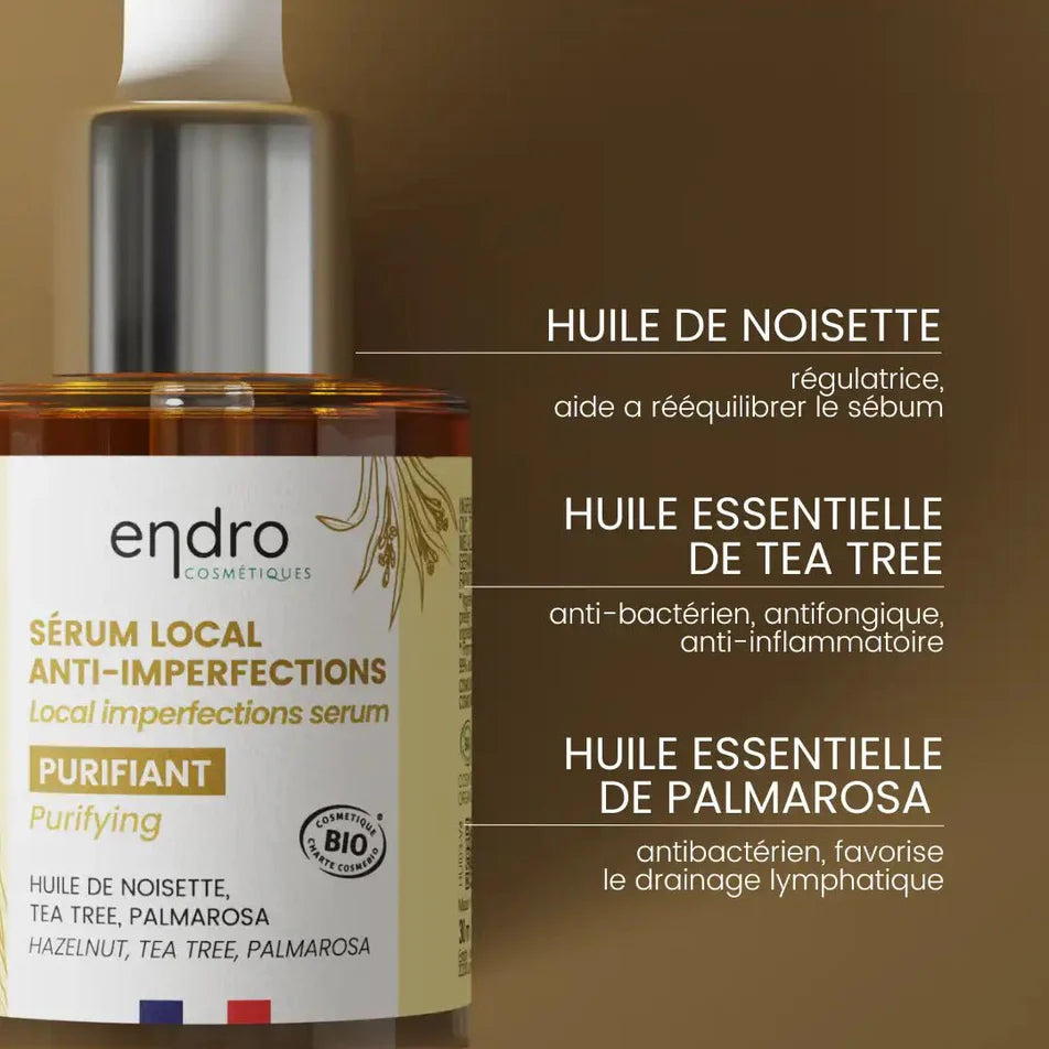 Les ingrédients du Sérum anti-imperfections Endro