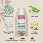 Sérum apaisant Centifolia 30ml bio anti-rougeurs avec ingrédients naturels et probiotiques