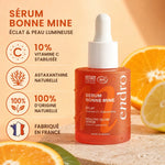 Sérum Bonne Mine Endro 10% Vitamine C avec agrumes, infographie ingrédients naturels