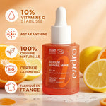 Sérum Bonne Mine Endro 10% Vitamine C avec agrumes, certifié Cosmébio fabriqué France