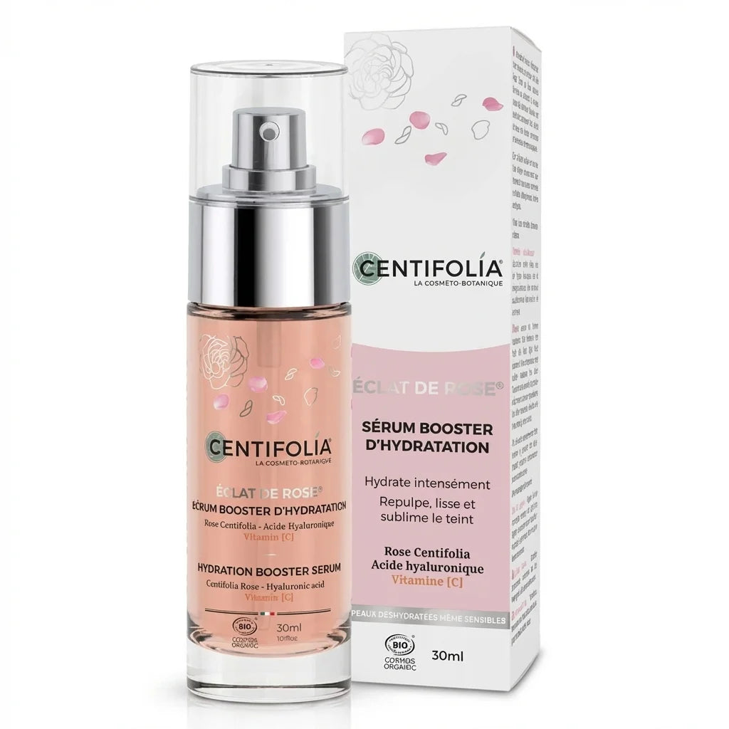 Sérum Booster d'Hydratation Éclat de Rose Bio Centifolia 30ml flacon verre