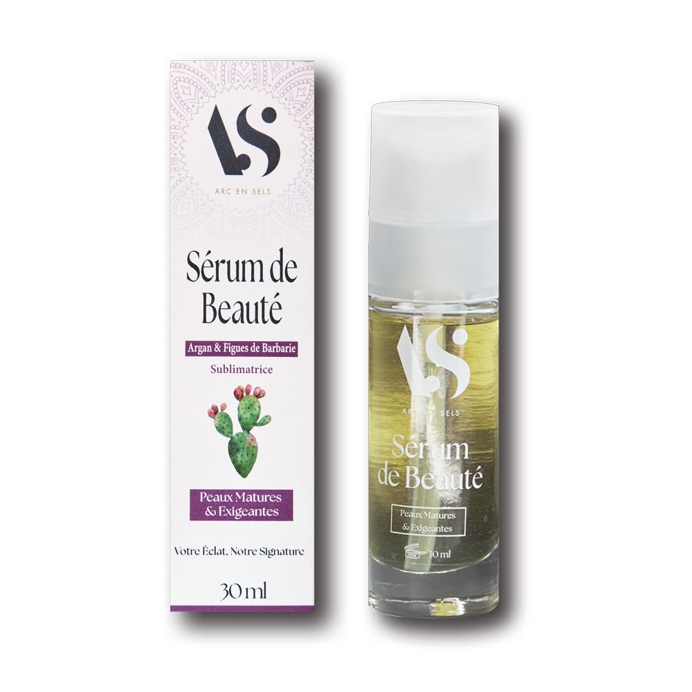 Un sérum de beauté à l'argan et figue de barbarie de la marque Arc en Sels