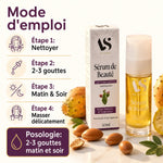 Sérum beauté Argan et Figue de Barbarie 30ml Arc en Sels avec mode d'emploi et ingrédients naturels