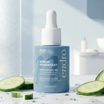 Sérum Hydratant Endro 1% Acide Hyaluronique sur vanité marbre blanc