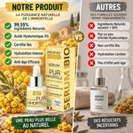 Comparaison Sérum Pur'immortelle bio Propos'Nature vs alternatives - Certifié bio, acide hyaluronique 3%
