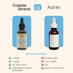 Comparatif entre le sérum visage hydratant de 30 ml de la marque Comme Avant, et ceux des autres marques