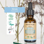 Les labels du sérum visage hydratant de 30 ml de la marque Comme Avant