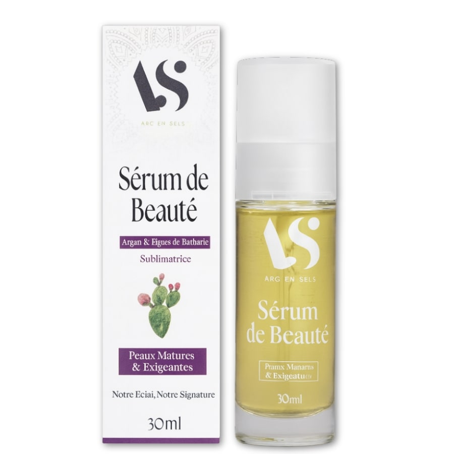 Un sérum de beauté à l'argan et figue de barbarie de la marque Arc en Sels