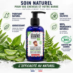 Shampoing barbe cheveux Blondépil 200ml bio certifié COSMOS avec ingrédients naturels