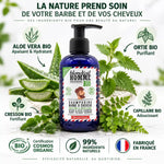 Shampoing barbe et cheveux Blondépil 200ml avec ingrédients bio naturels certifiés