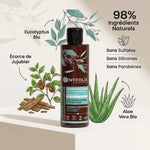 Shampoing crème anti-pelliculaire Centifolia 200ml avec ingrédients naturels bio et certifications sans sulfates