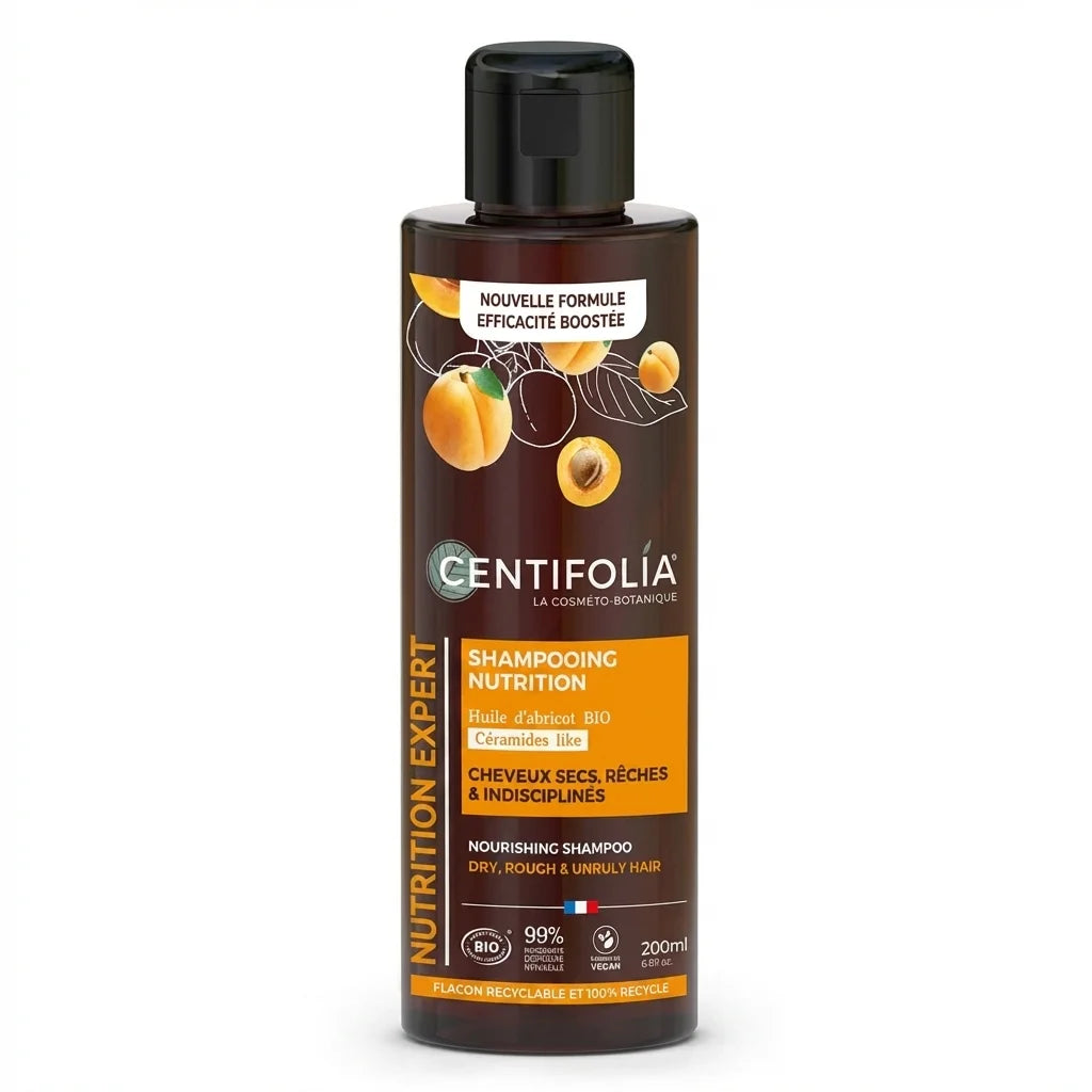 Shampoing Crème Nutrition Centifolia 200ml bio vegan pour cheveux secs