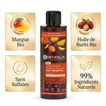 Shampoing démêlant boucles anti-frisottis Centifolia 200ml bio avec mangue et buriti