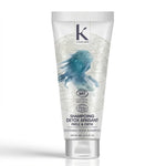 Shampoing Détox Bio K pour Karité 200g tube blanc avec certifications naturelles sur fond blanc