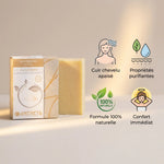 Shampoing solide au soufre Antheya cuir chevelu squameux avec bénéfices purifiants et formule naturelle