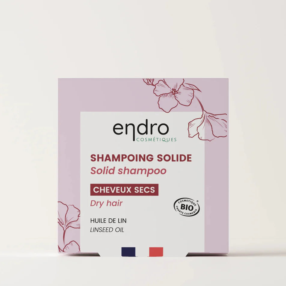 Un shampoing solide pour cheveux secs de la marque Endro