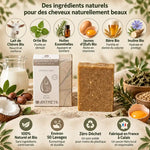 Shampoing solide lait de chèvre Antheya 100g avec ingrédients bio pour cheveux gras