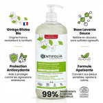 Shampooing douche Centifolia 1L avec ingrédients naturels et certification Cosmos Organic