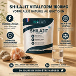 Shilajit Vitalform gélules x60 INOLAB avec bénéfices : énergie, bien-être mental, immunité