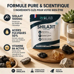 Shilajit Vitalform gélules x60 avec ingrédients actifs et minéraux himalayens naturels