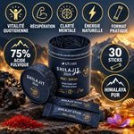 Shilajit Miel Safran 30 sticks LT Labo - Vitalité, récupération et énergie naturelle