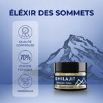 La concentration en acide fulviques et en minéraux de Shilajit Résine pure LT Labo