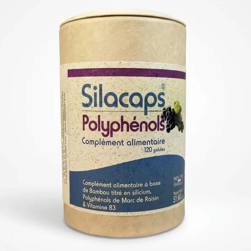 Silacaps Polyphenols 120 gélules complément antioxydant riche en polyphénols de raisin