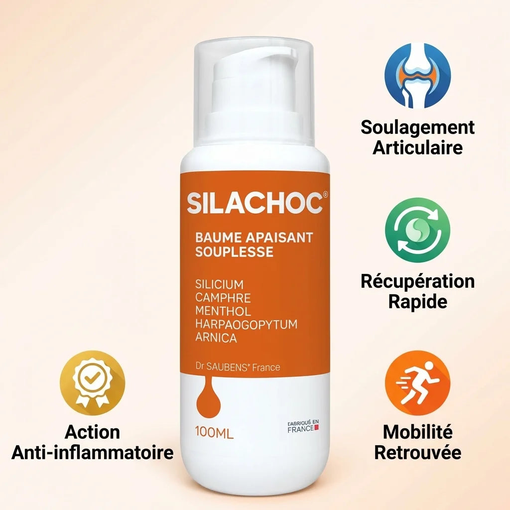 Silachoc 100ml gel articulaire avec bénéfices soulagement et récupération mobilité
