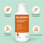 Silachoc 200ml gel apaisant articulaire avec bénéfices : apaisement, récupération musculaire, souplesse et action anti-inflammatoire
