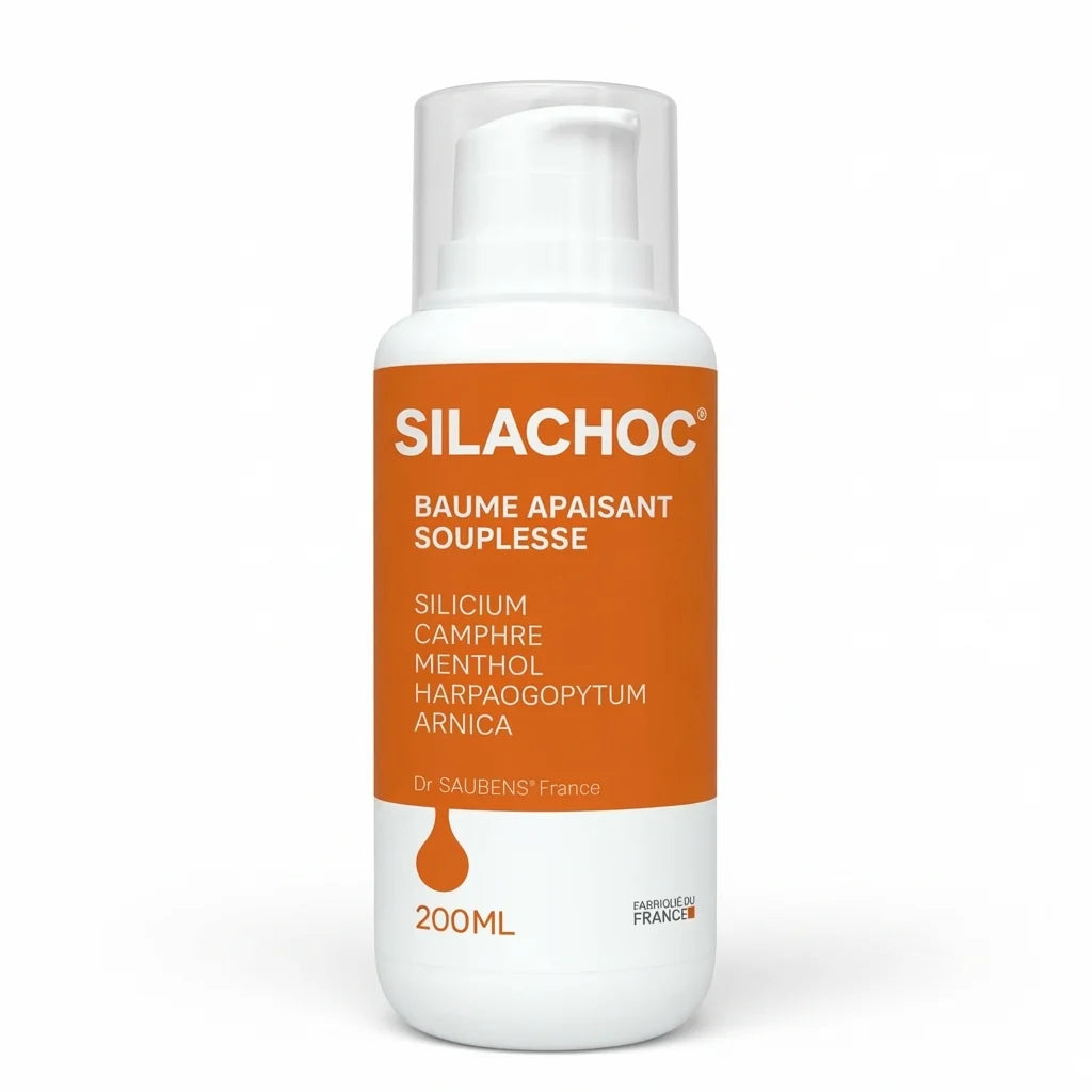 Silachoc 200 ml gel apaisant articulaire Labo Santé Siliceo flacon blanc pompe