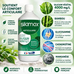 Bouteille SILAMAX silicium 4000mg/L avec ingrédients actifs : bambou, glucosamine, chondroïtine et manganèse