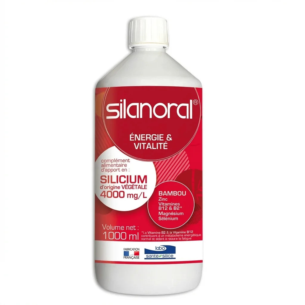Bouteille Silanoral 1L silicium vitamines minéraux Labo Santé Silice