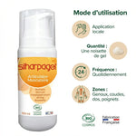 Silharpagel Bio 100ml gel certifié bio avec guide d'utilisation et zones d'application