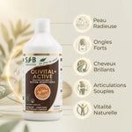 Silicium Organique Olivital Active 1L avec bénéfices peau, ongles, cheveux et articulations