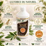 Silicium Organique Olivital Active 1L avec bénéfices peau, ongles, cheveux et articulations