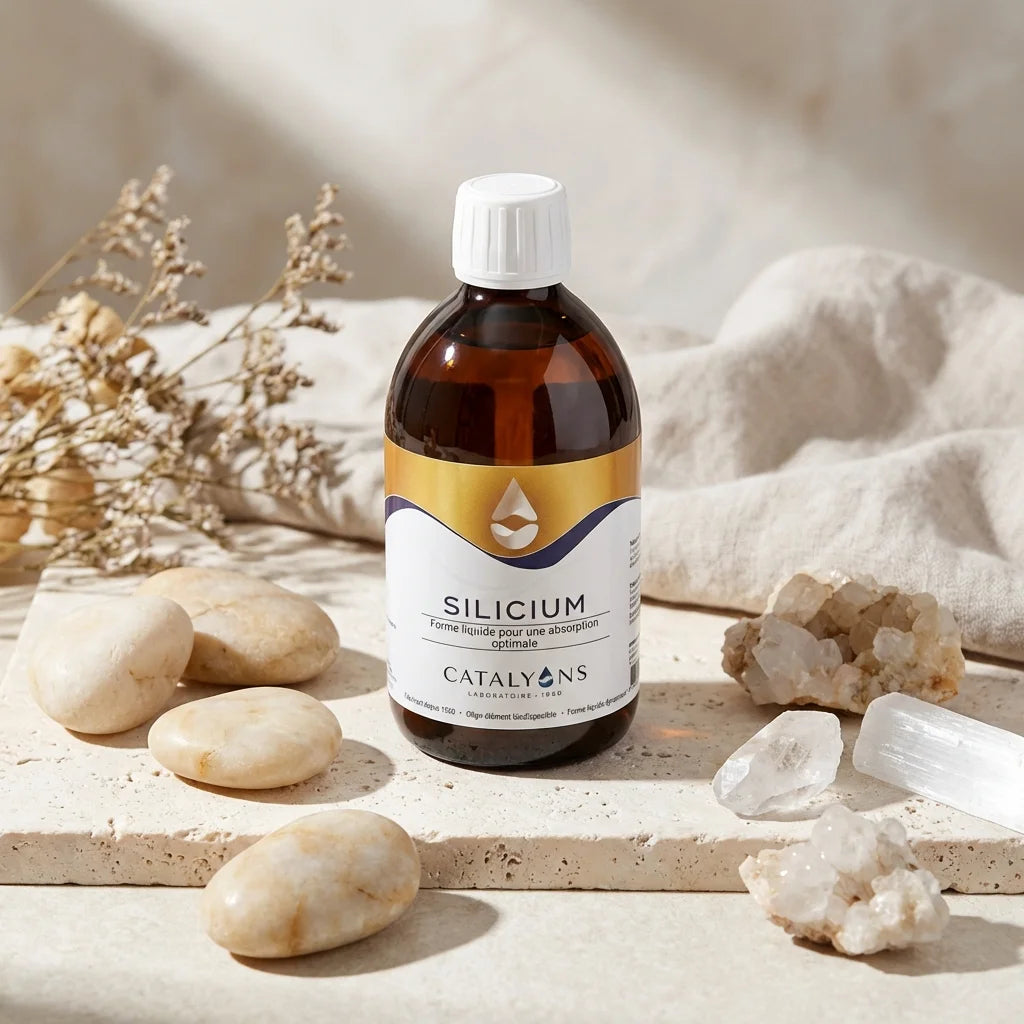 Catalyons Silicium 500ml pour os et articulations - bouteille verre ambré