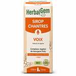 Sirop Chantres Voix enrouée Bio HerbalGem 250ml flacon avec emballage
