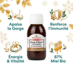 Sirop d'hiver propolis bio Ballot-Flurin 100ml avec bénéfices immunité et gorge apaisée