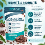Skinform Collagène Marin Acide Hyaluronique chocolat 242g avec bénéfices peau et articulations