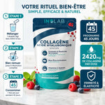 Skinform Collagène Marin Acide Hyaluronique fruits rouges avec instructions préparation 45 jours
