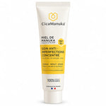 Tube de soin anti-imperfections CicaManuka miel Manuka IAA 15+ 200ml sur fond blanc
