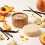 Soin capillaire solide Comme Avant huile de prune, pêche et vanille avec ingrédients naturels