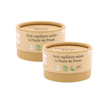 Deux Soins capillaires solides à l'huile de Prune sans parfum de Comme Avant