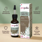 Soin des oreilles Propolia 30ml - Formule naturelle nettoyante et apaisante pour animaux